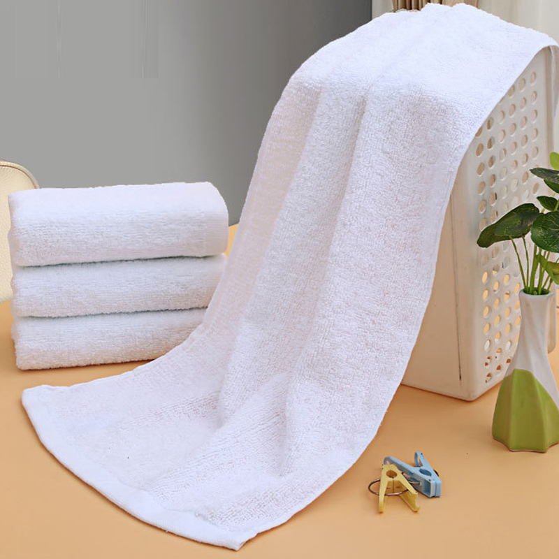 Home Textiles Face Towel - White Soft cotton Fabric Face Towel