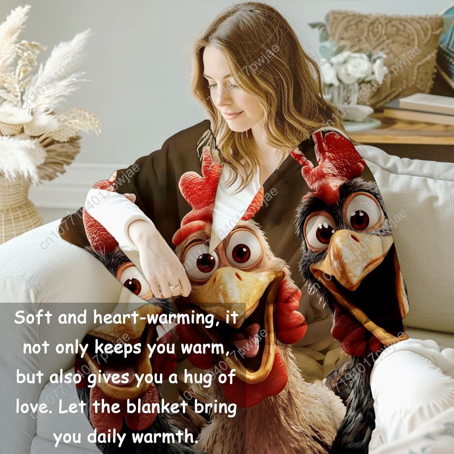 Chickens Blanket Gifts for Wom - đánh giá và giá Home Textiles & Decorations
