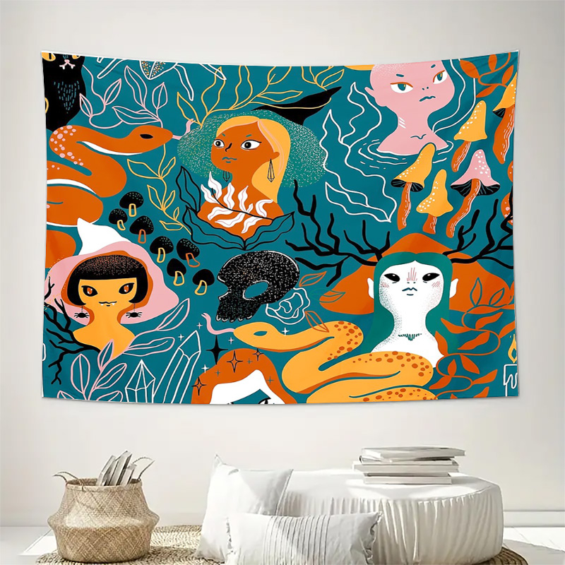 Dreamy Forest Tapestry Wall Ha - đánh giá và giá Home Landing Textiles