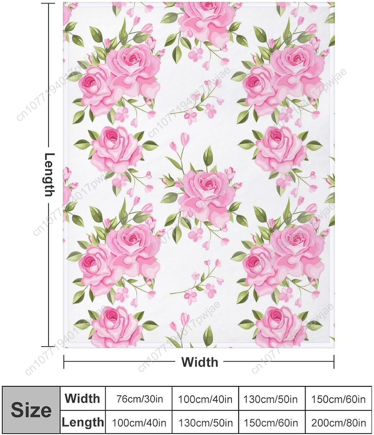 Pink Flower Throw Blanket Flor - đánh giá và giá Home Textiles & Decorations