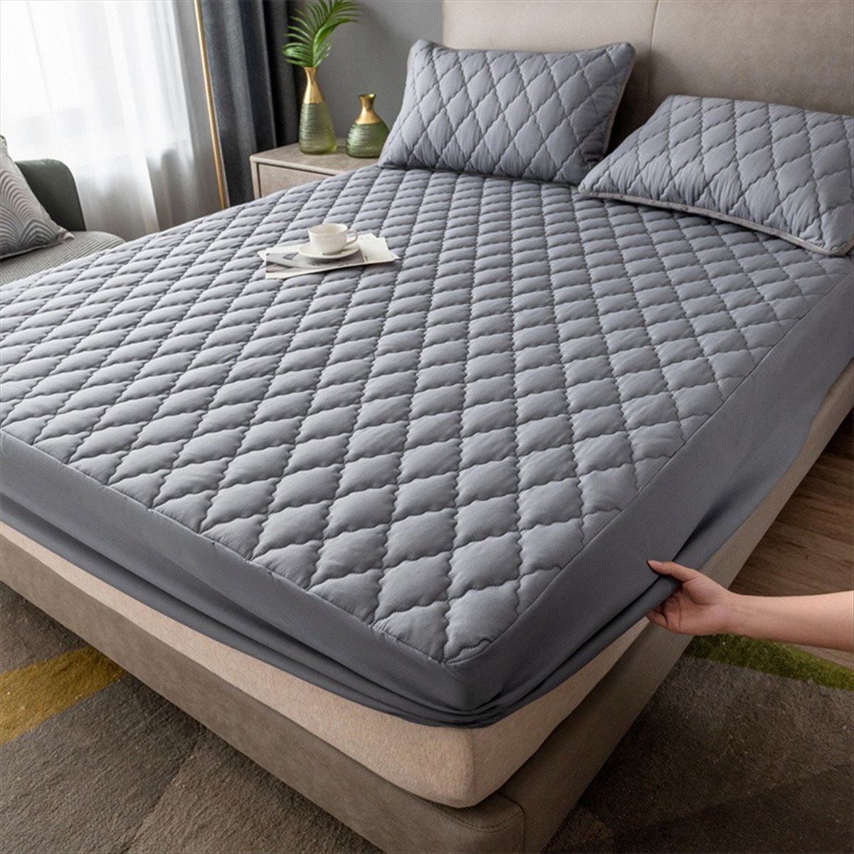Learned- Waterproof Fitted Bed - đánh giá và giá Bed Sheet Microfiber