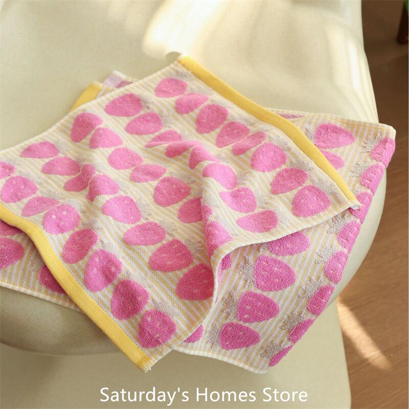 Strawberry Series Cotton Soft  - đánh giá và giá Home Textiles Face Towel