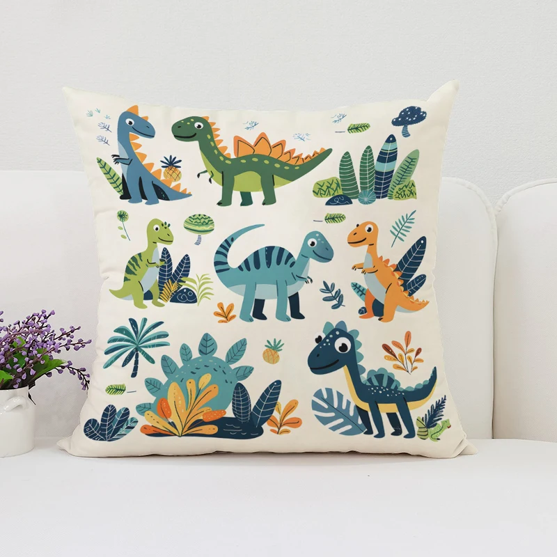 Dinosaur Land throw pillow cov - đánh giá và giá Home Landing Textiles