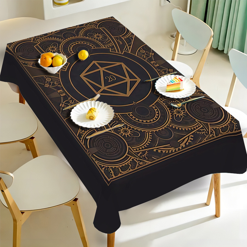 Steampunk Black Golden Gear Pa - đánh giá và giá Home Textiles & Decorations