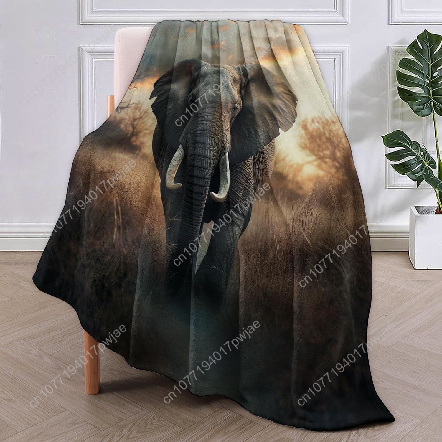 Elephant Fleece Blanket, Reali - đánh giá và giá Home Textiles & Decorations