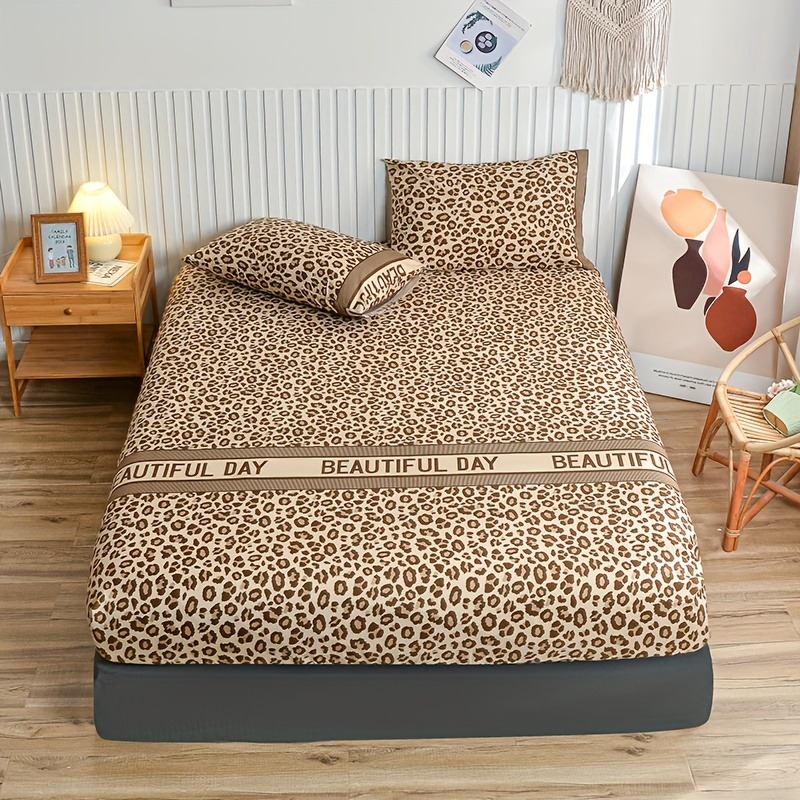 Vintage Leopard Print Fitted S - đánh giá và giá Bed Sheet Microfiber