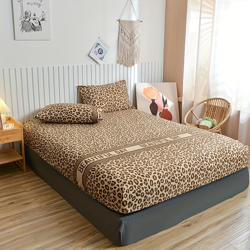 Vintage Leopard Print Fitted S - đánh giá và giá Bed Sheet Microfiber