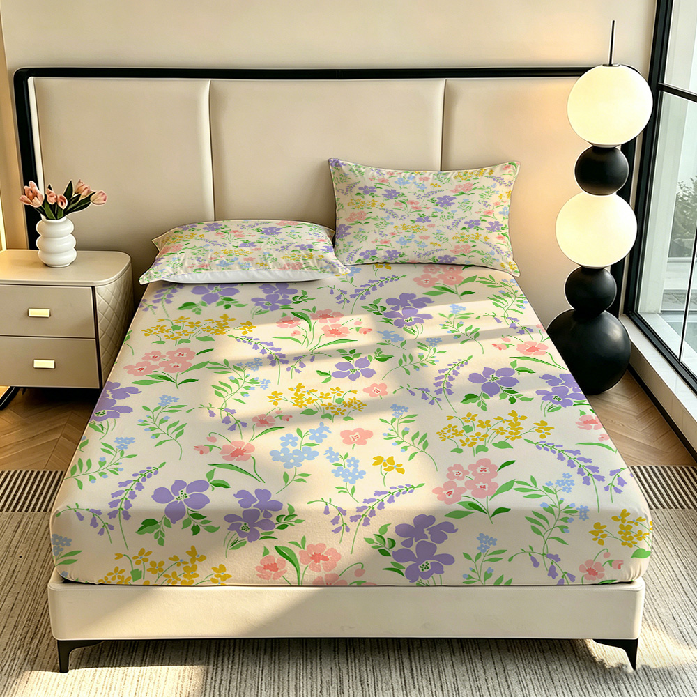 90G 3pcs Bedding Set 1 Fitted  - đánh giá và giá Bed Sheet Microfiber