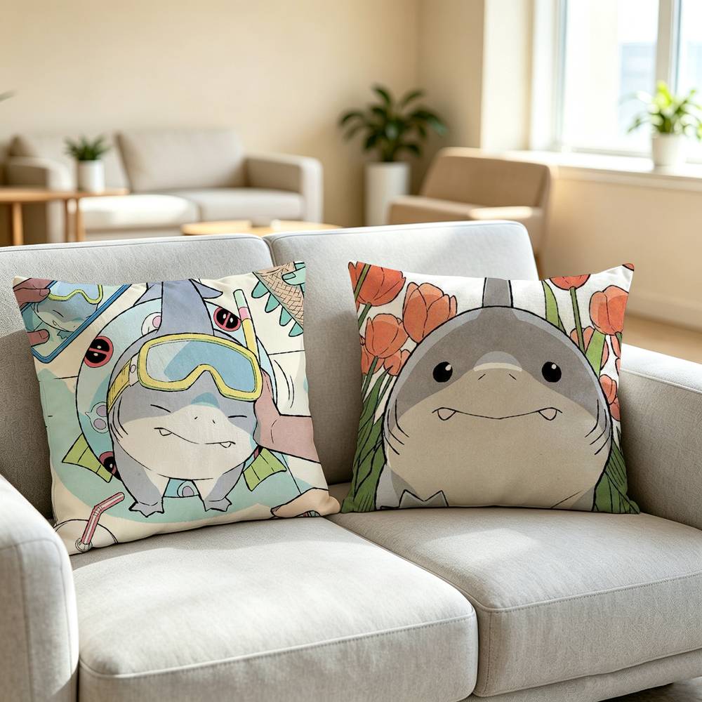Cute Jeff the Land Shark Pillo - đánh giá và giá Home Landing Textiles