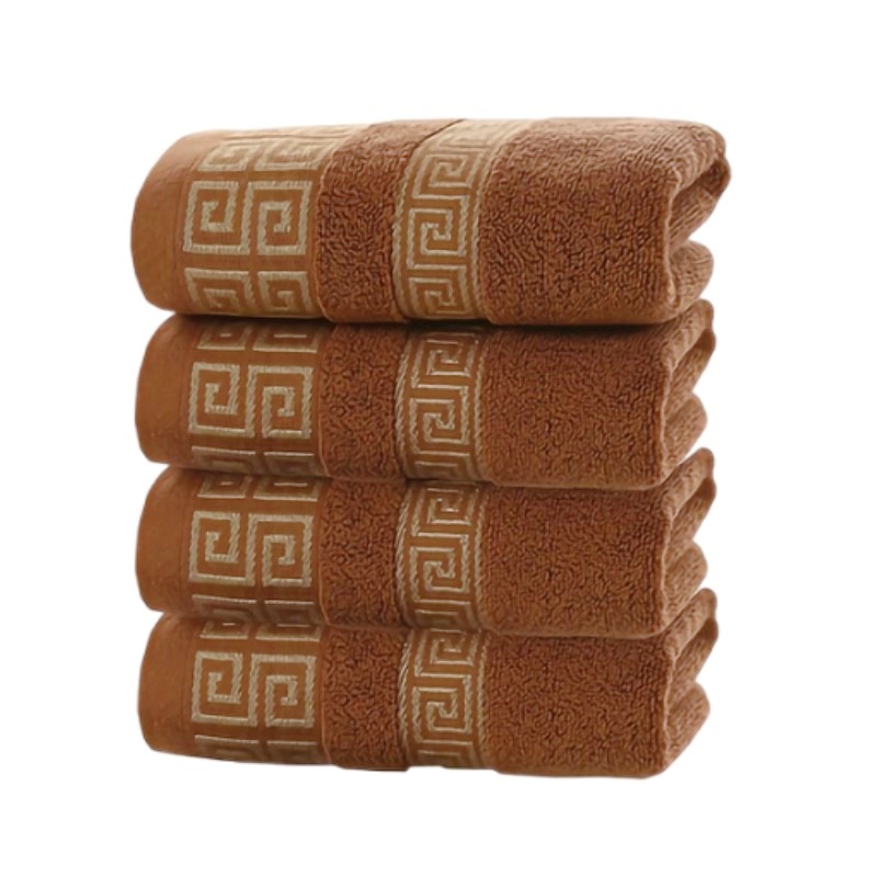 1/4/6pcs Brown Cotton Towels 3 - đánh giá và giá Home Textiles Face Towel