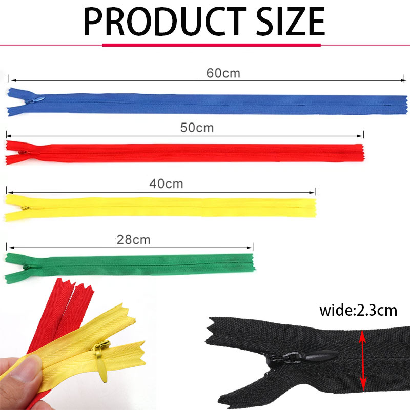 100pcs Invisible Zippers 28-60 - đánh giá và giá Home Textiles Sale