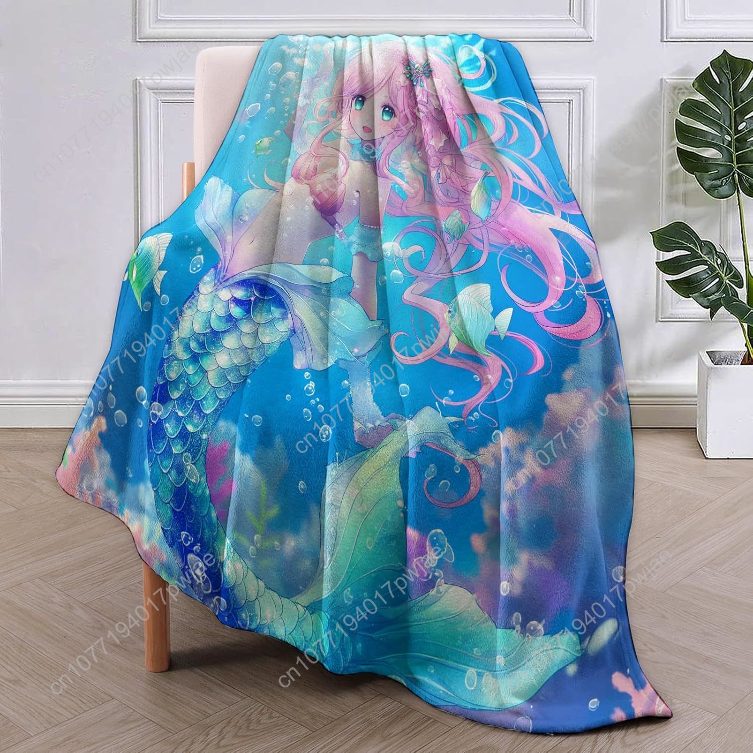Cute Mermaid Blanket Cartoon F - đánh giá và giá Home Textiles & Decorations