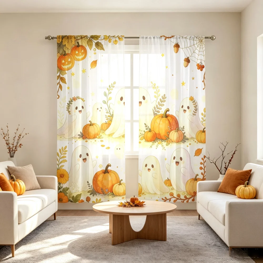 2PCS Digital Print Sheer Curta - đánh giá và giá Curtain Sheer Voile